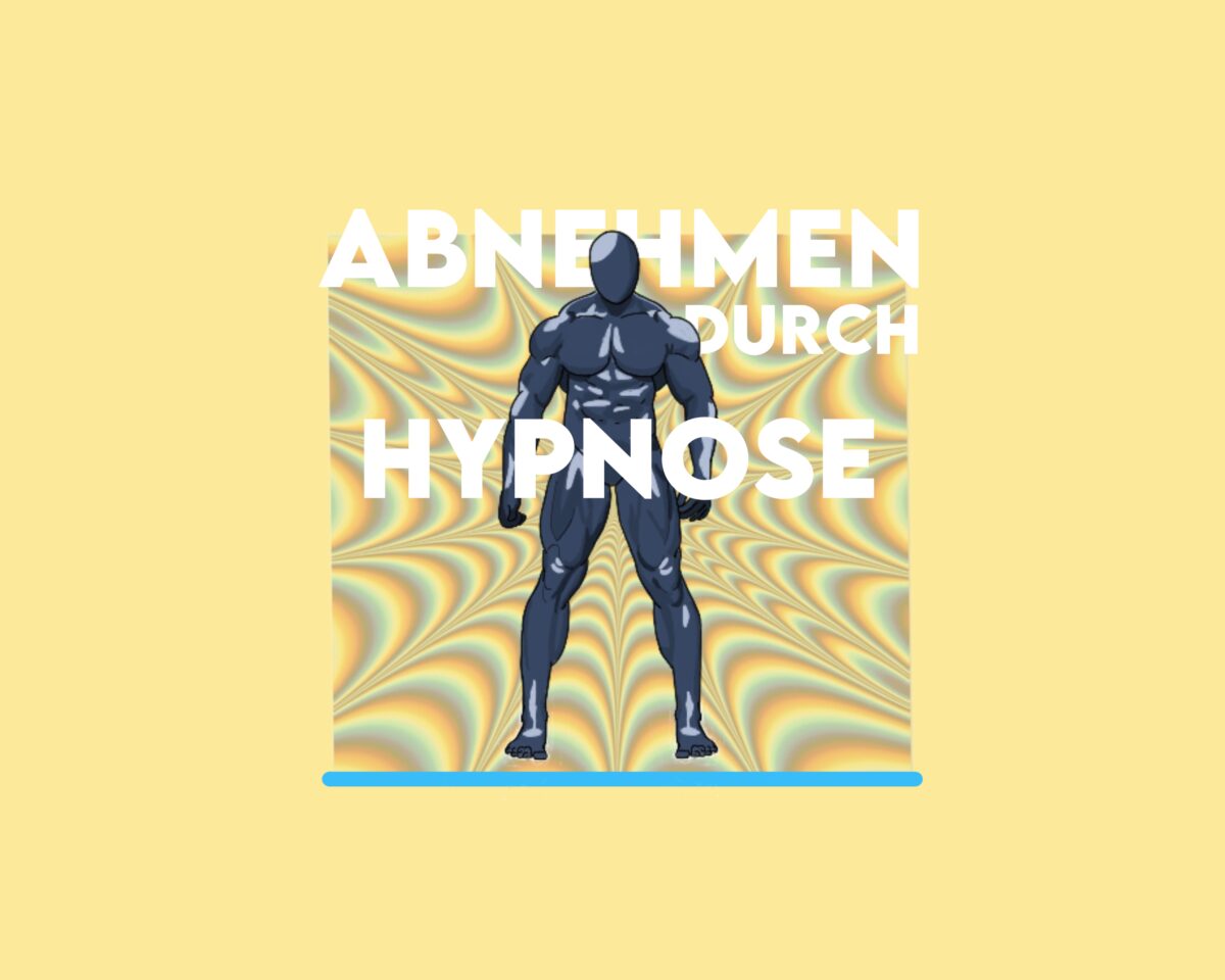 Eine Darstellung eines Menschen der durch Hypnose abnimmt