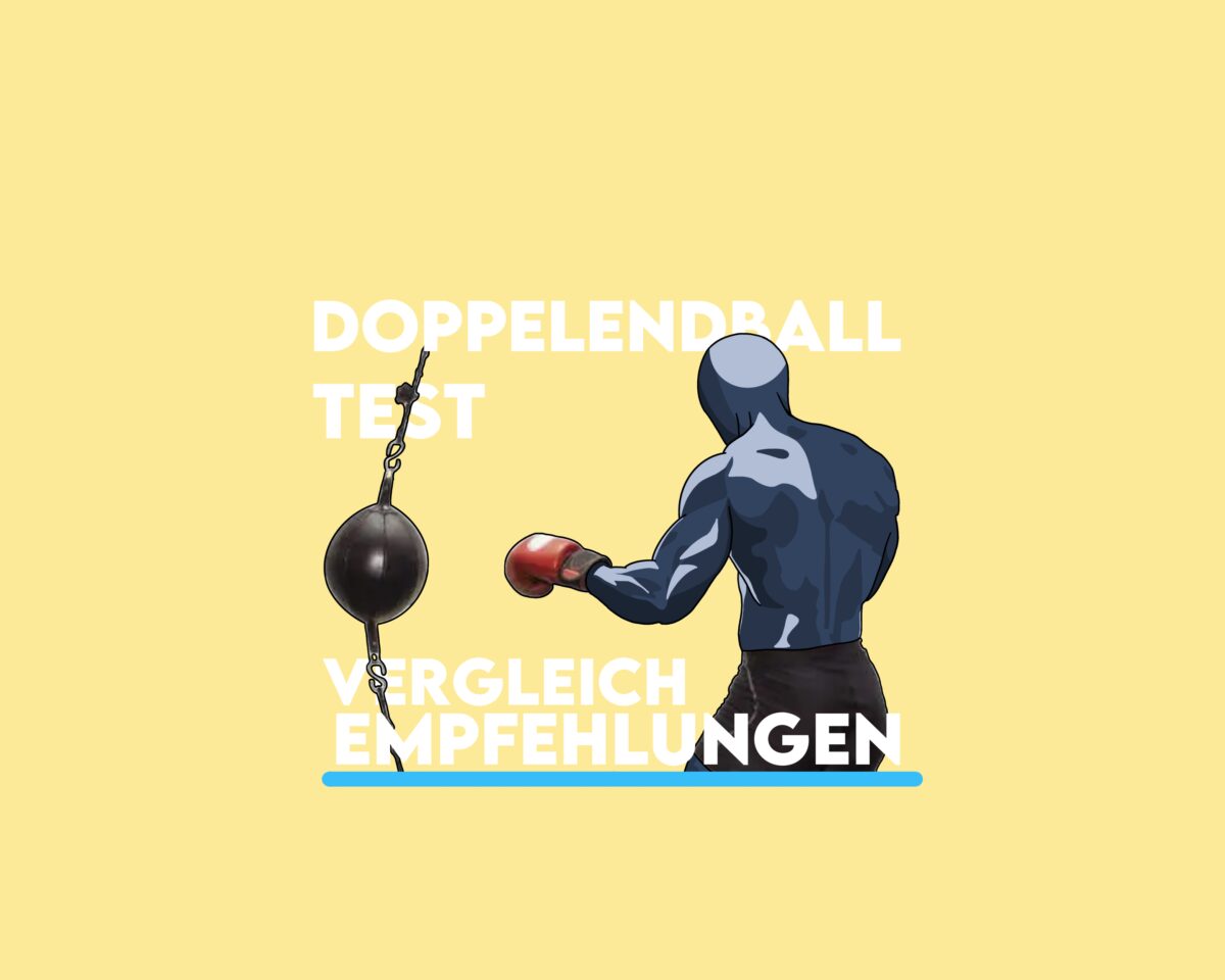 Darstellung einer Person die mit einem Doppelendball trainiert